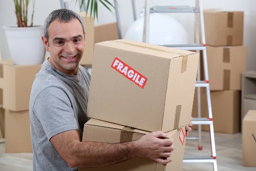 Removal van ready for a local move in Archway