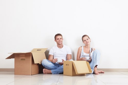 Furniture collection service helping clear a room in an Archway property