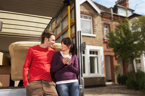 Careful furniture loading during an Archway relocation