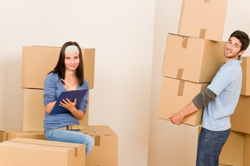 A moving van prepared for a North London property move